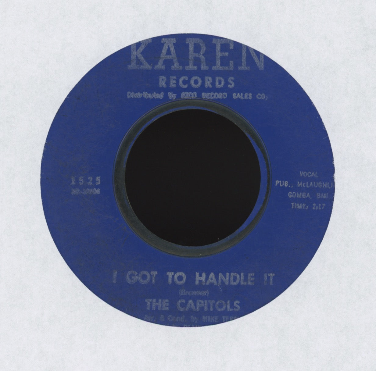 The Capitols - I Got To Handle It on Karen Northern Soul 45