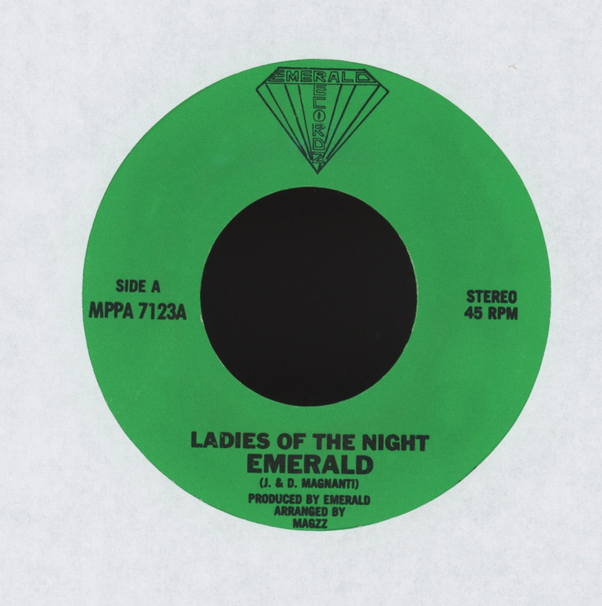 Emerald - High Roller / Ladies Of The Night Private Press Metal 45