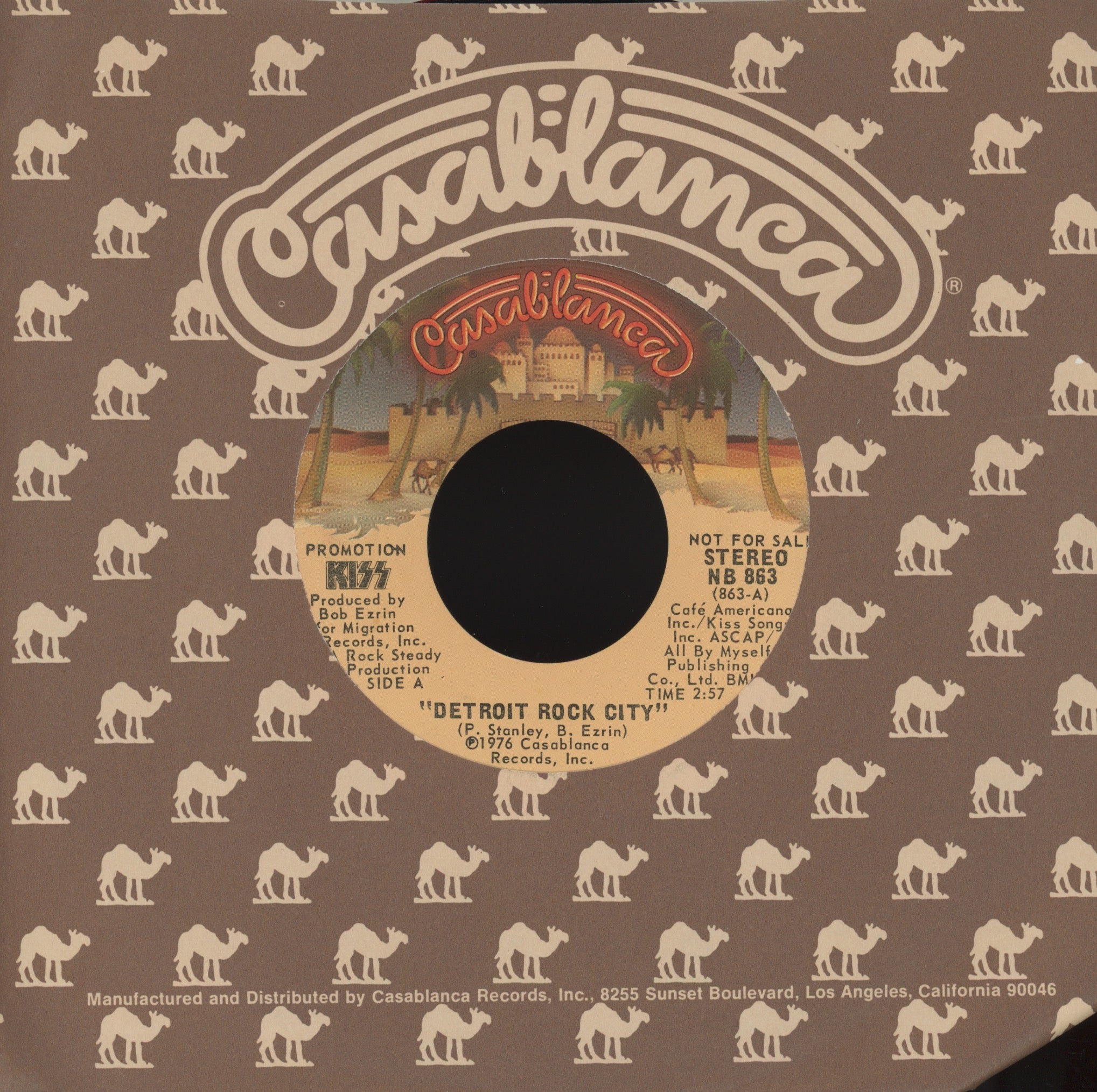 Kiss - Detroit Rock City / Beth on Casablanca Promo Rock 45