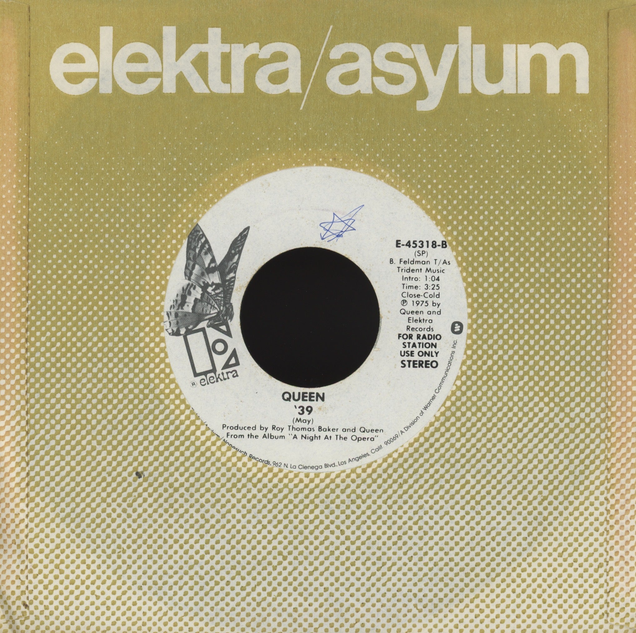 Queen - You're My Best Friend on Elektra Promo Rock 45