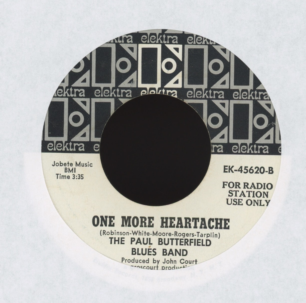 The Paul Butterfield Blues Band - Run Out Of Time on Elektra Promo Blues Rock 45