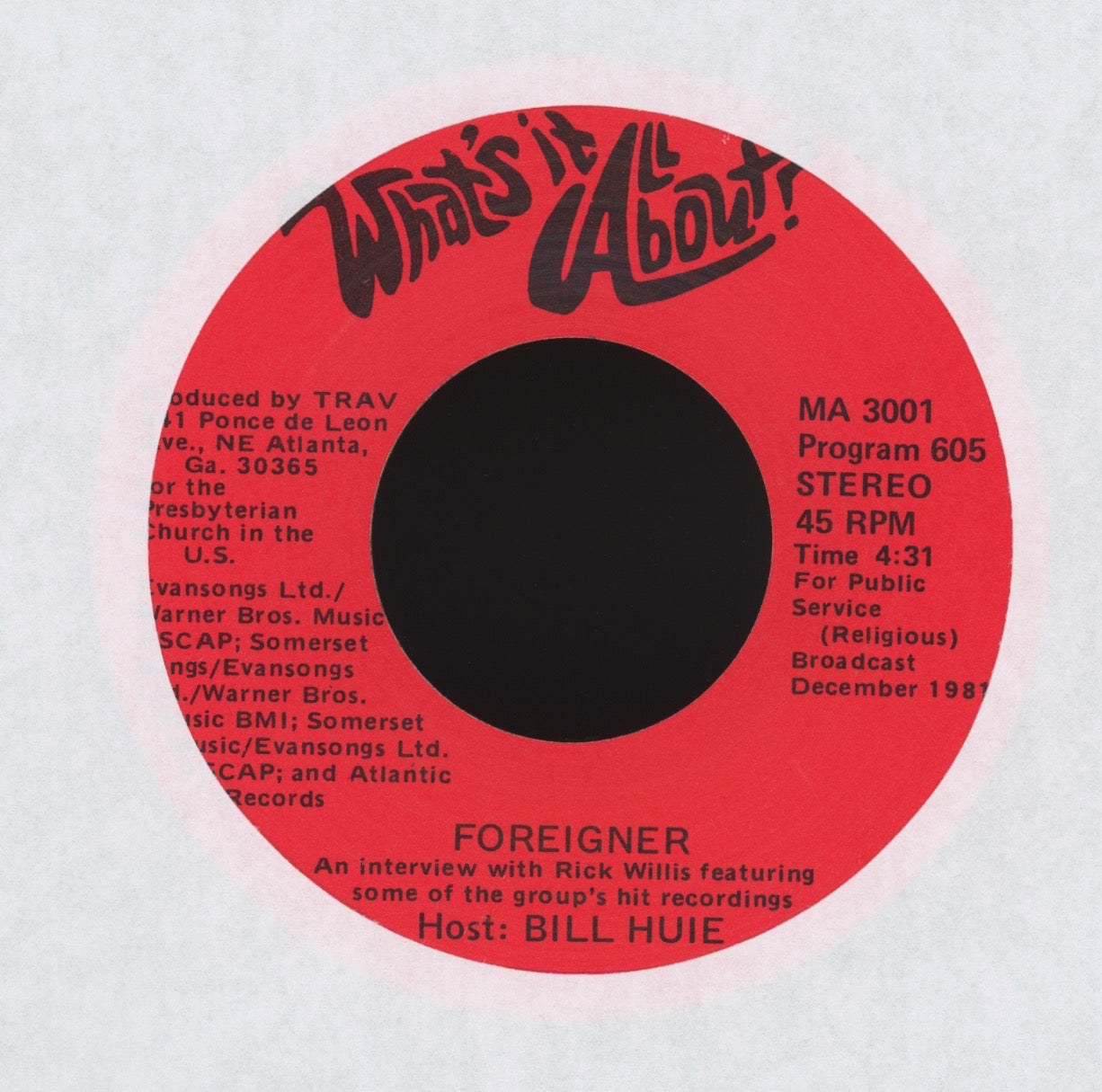 Foreigner / Cheap Trick - What's It All About? Rock Radio Interview 45