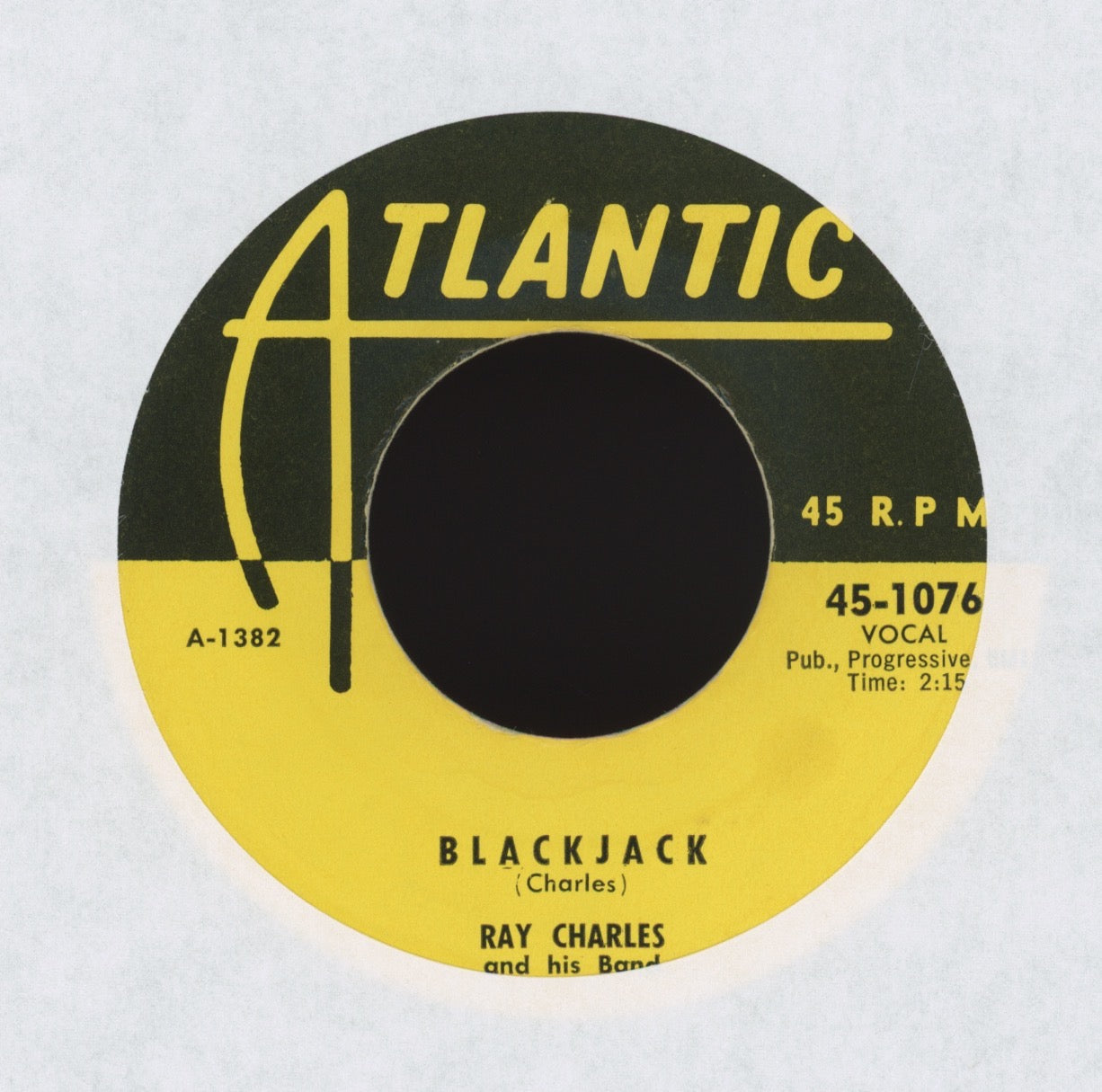 Ray Charles And His Band - Blackjack on Atlantic R&B 45