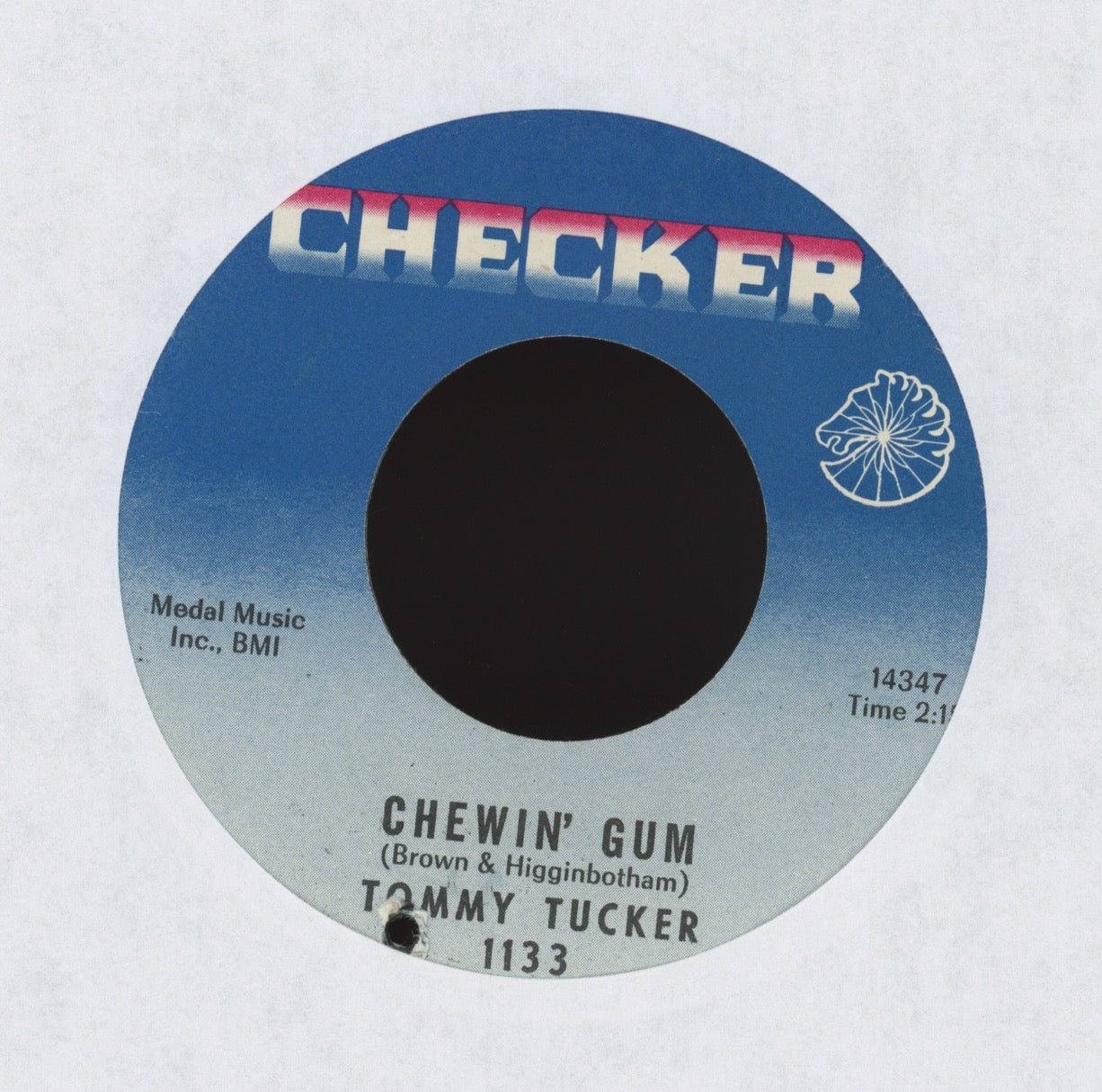 Tommy Tucker - Chewin' Gum on Checker R&B Mod 45