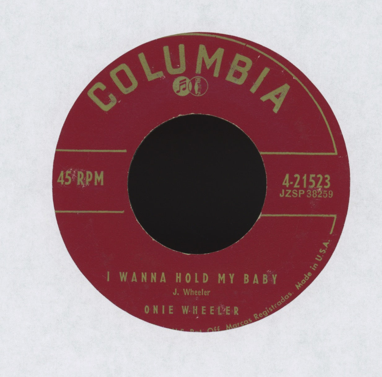 Onie Wheeler - Onie's Bop on Columbia Rockabilly 45