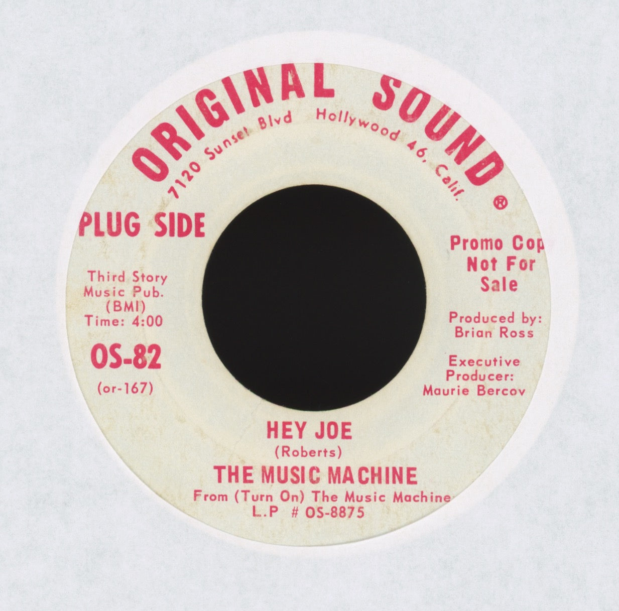 The Music Machine - Hey Joe on Original Sound Promo Garage 45