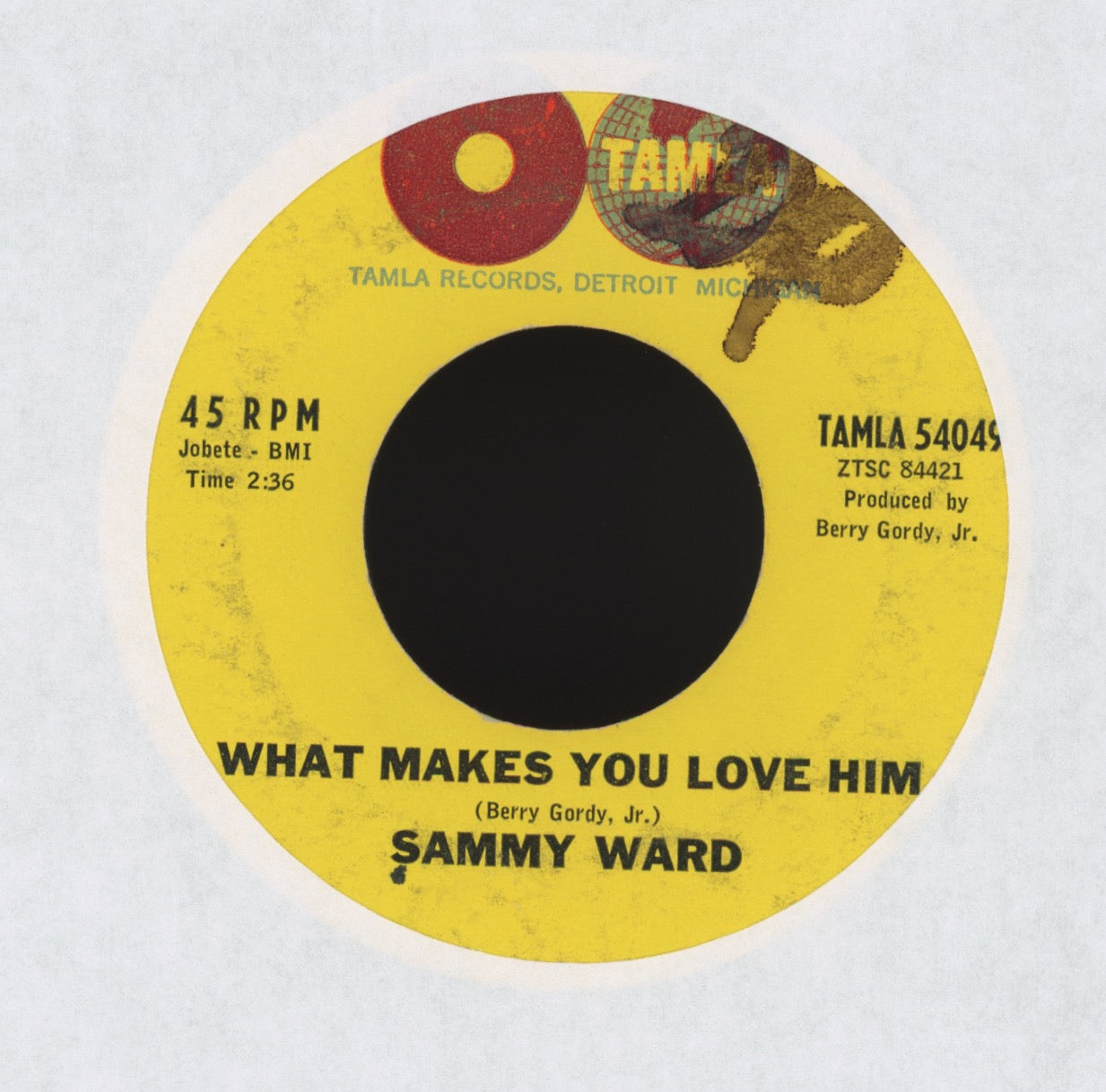 Singin' Sammy Ward - Don't Take It Away on Tamla R&B 45