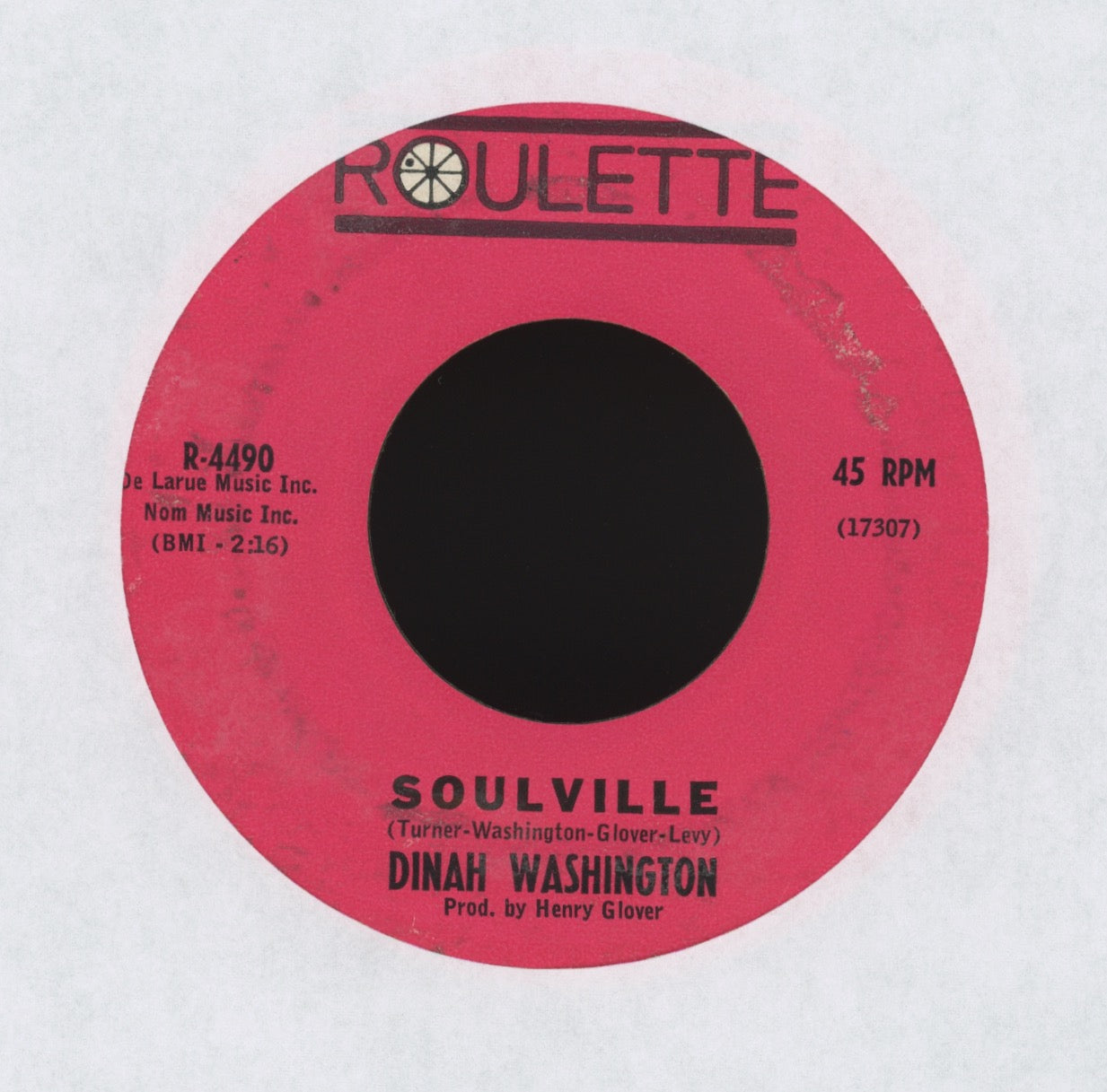 Dinah Washington - Soulville on Roulette R&B Mod 45