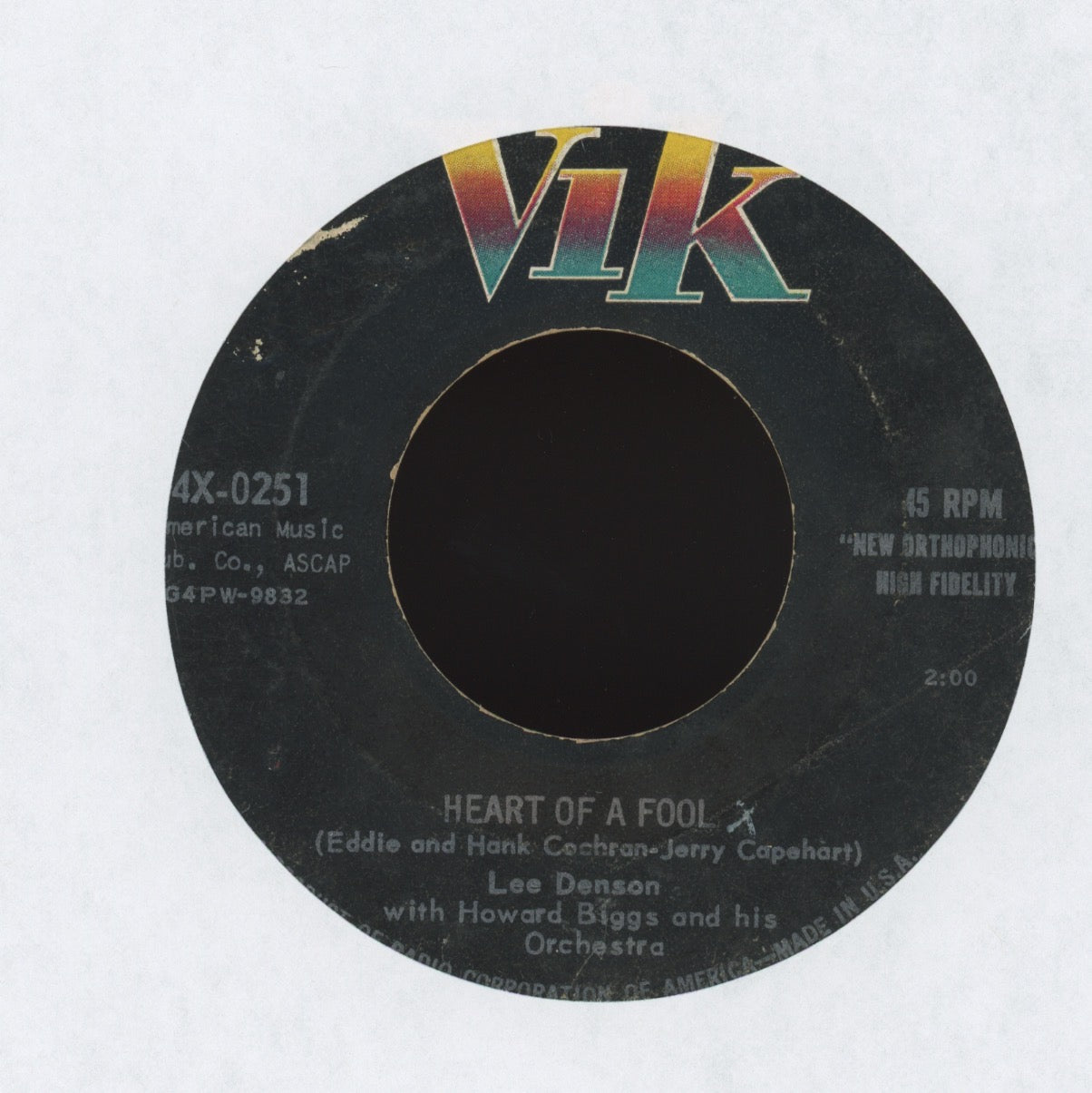 Lee Denson - The Pied Piper on Vik Rockabilly