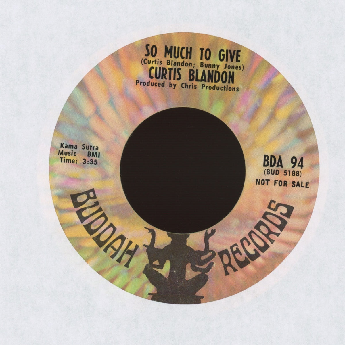 Curtis Blandon - (Somebody Tell Me) Where Is My Baby / So Much To Give on Buddah Records - Promo Northern Soul 45