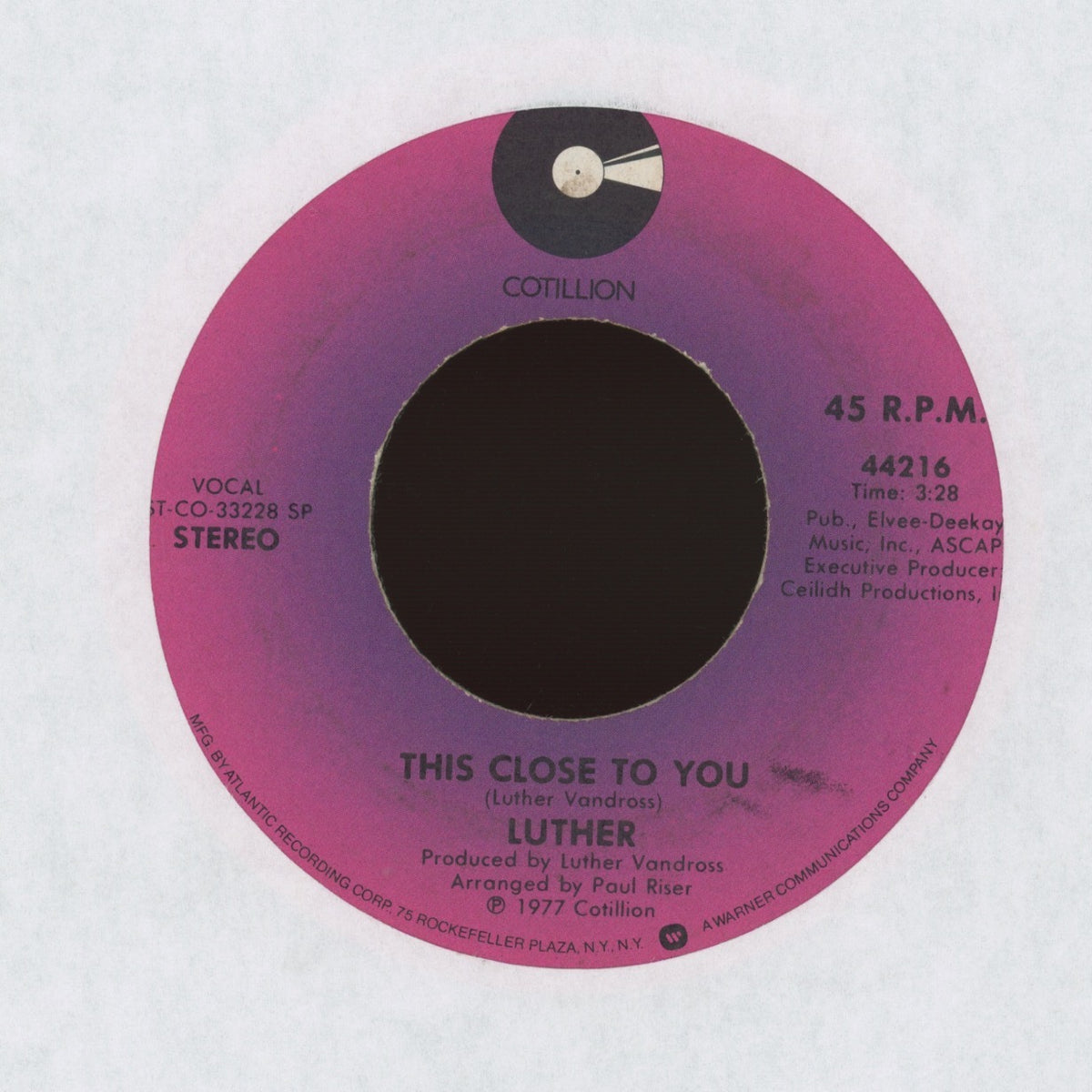 Luther - Don't Wanna Be A Fool on Cotillion Modern Soul 45