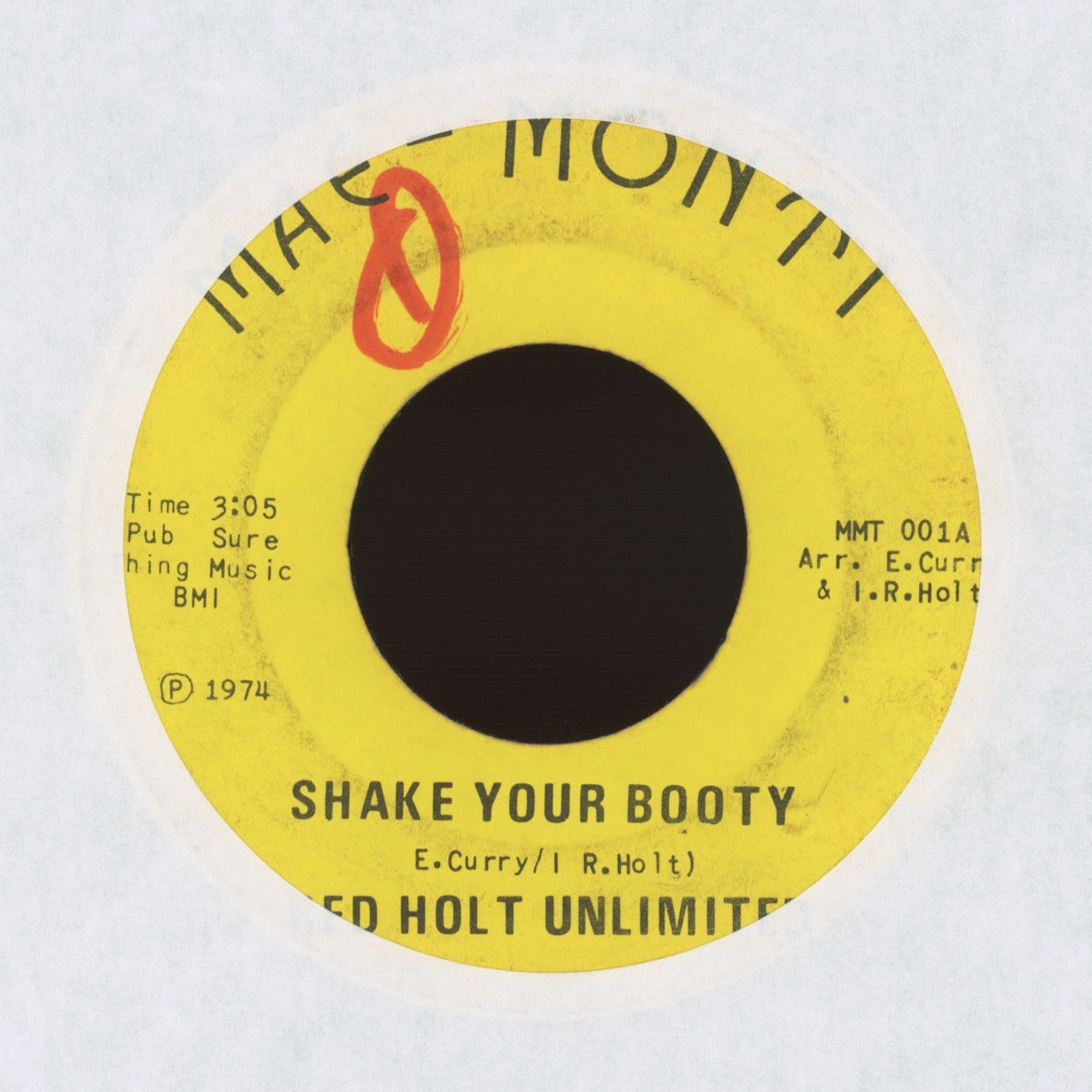 Redd Holt Unlimited - Shake Your Booty on Mae-Monti Jazz Funk 45