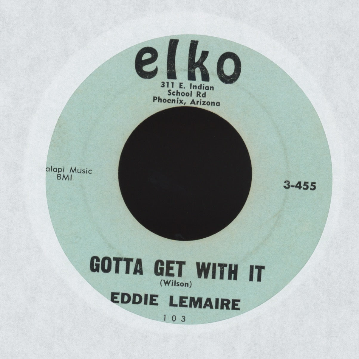 Eddie Lemaire - Gotta Get With It on Elko Teen Rockabilly 45