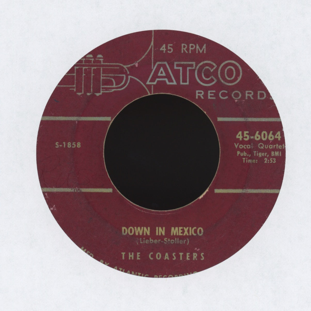 The Coasters - Down In Mexico on Atco R&B 45