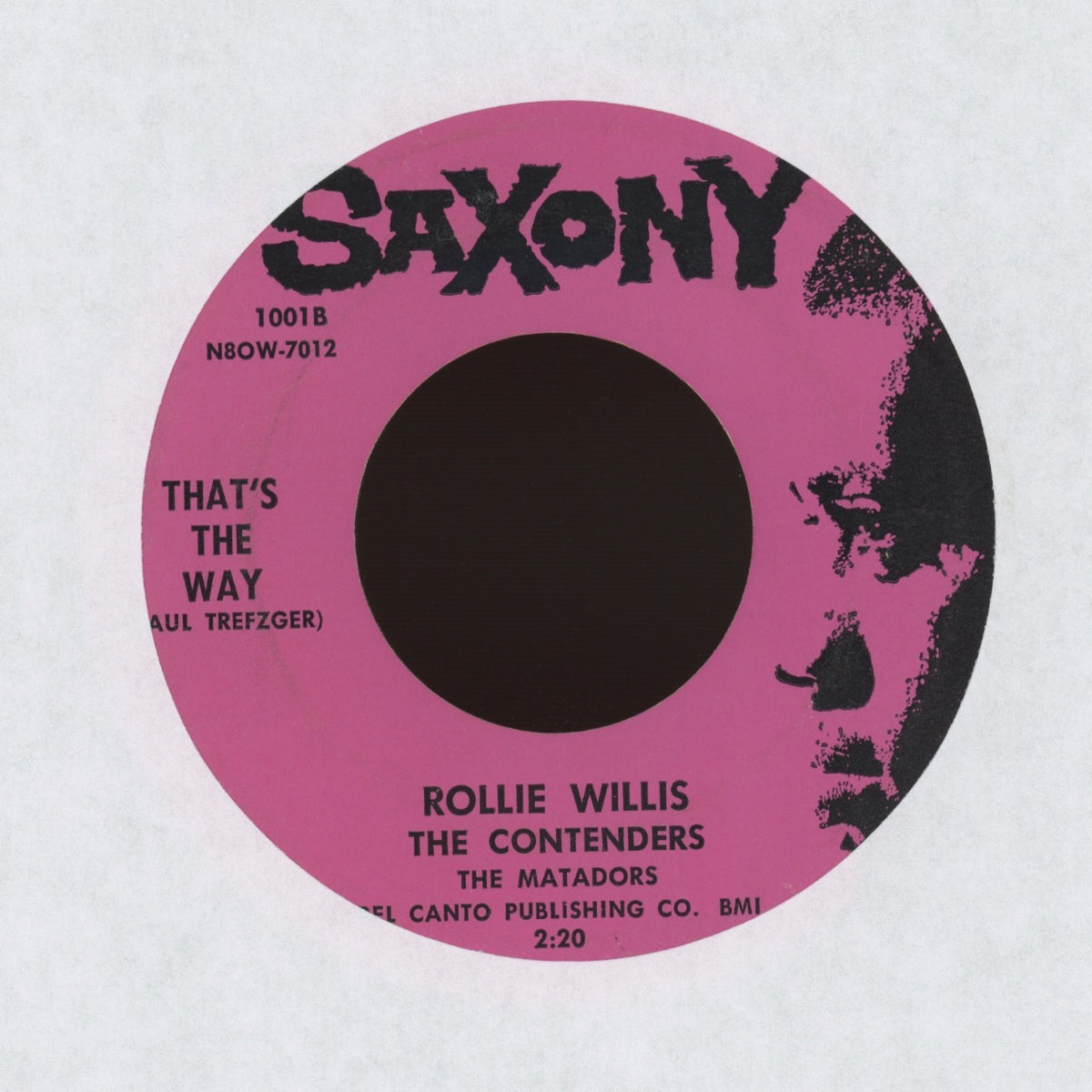 Rollie Willis & The Contenders - Whenever I Get Lonely on Saxony R&B Doo Wop 45