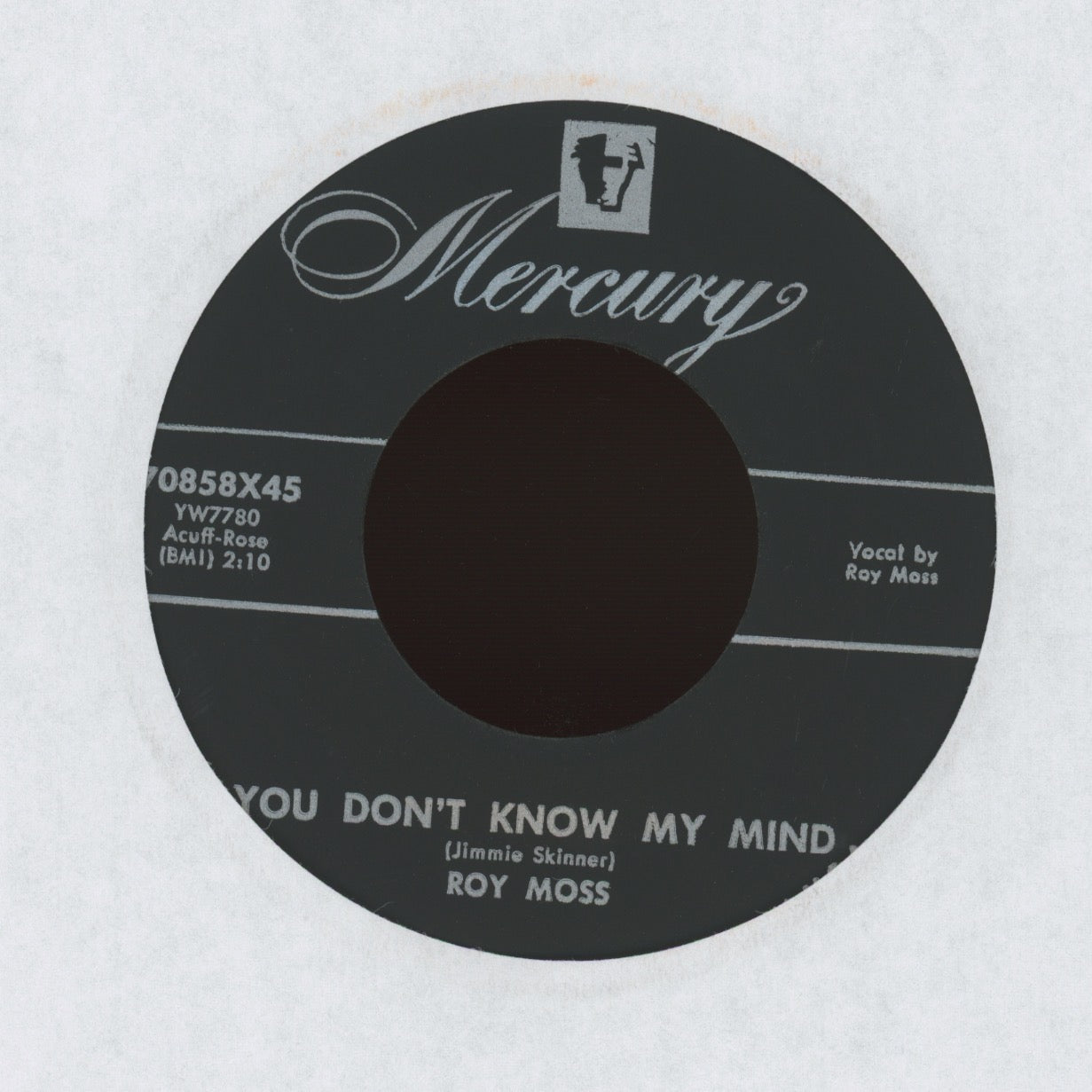 Roy Moss - Corinne Corinna on Mercury Rockabilly 45