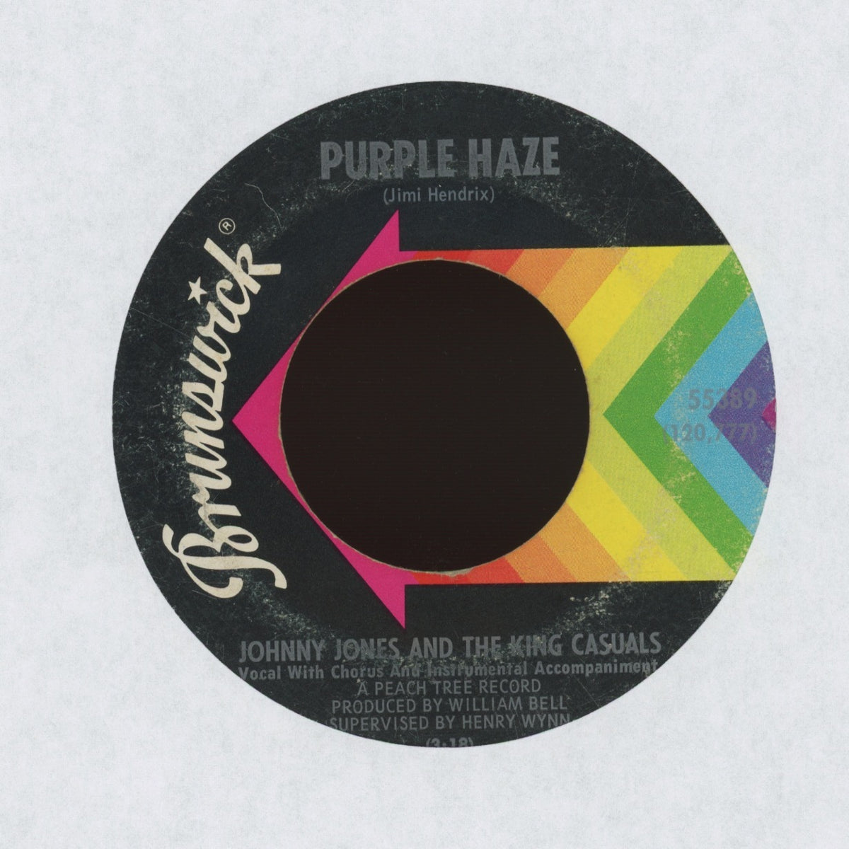Johnny Jones And The King Casuals - Purple Haze on Brunswick Funk 45