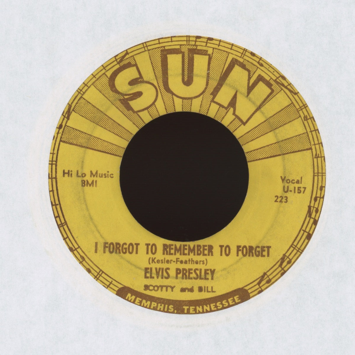 Elvis Presley - Mystery Train on Sun Rockabilly 45