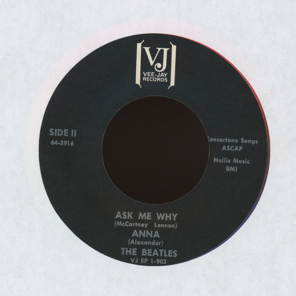 The Beatles - Souvenir Of Their Visit To America on Vee Jay Records Rock 45 EP With Picture Cover