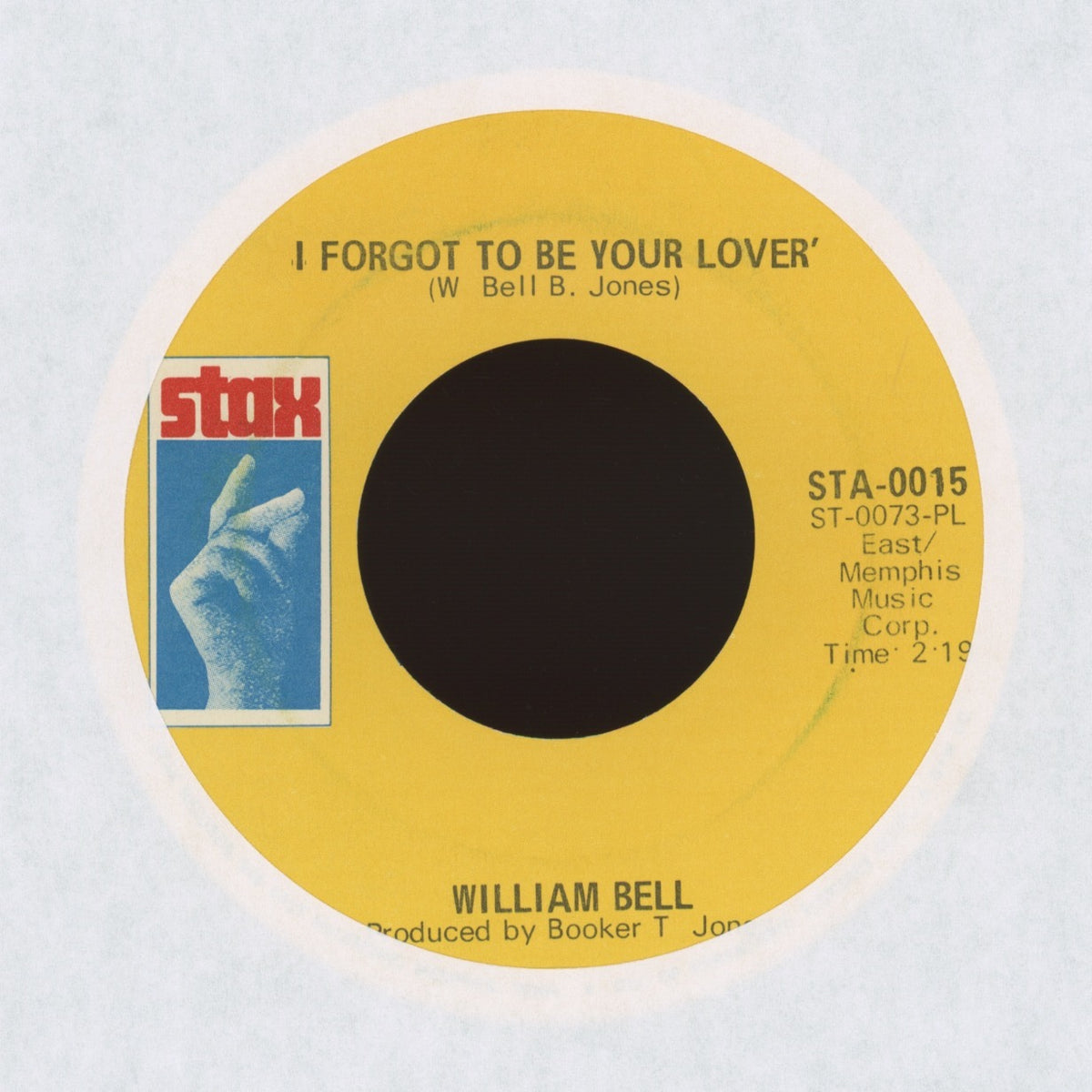 William Bell - I Forgot To Be Your Lover on Stax Soul 45 Samples