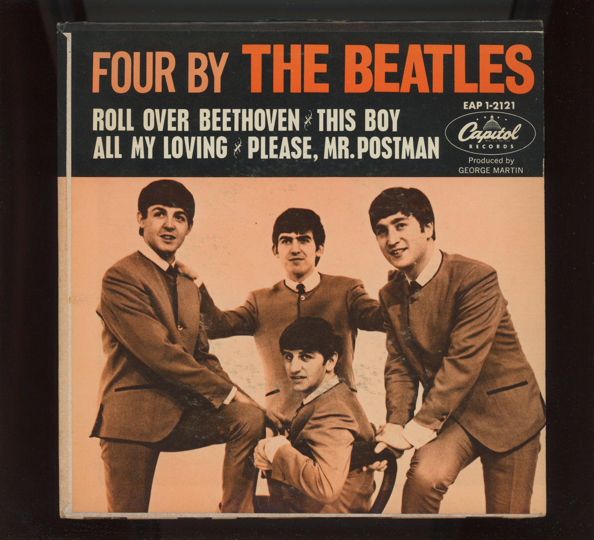 The Beatles - Four By The Beatles on Capitol Records Rock 45 EP With Picture Cover