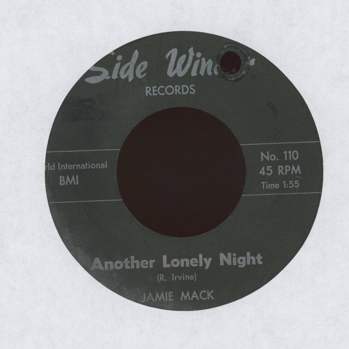 Jamie Mack - Crying Again on Sidewinder Country Bop 45