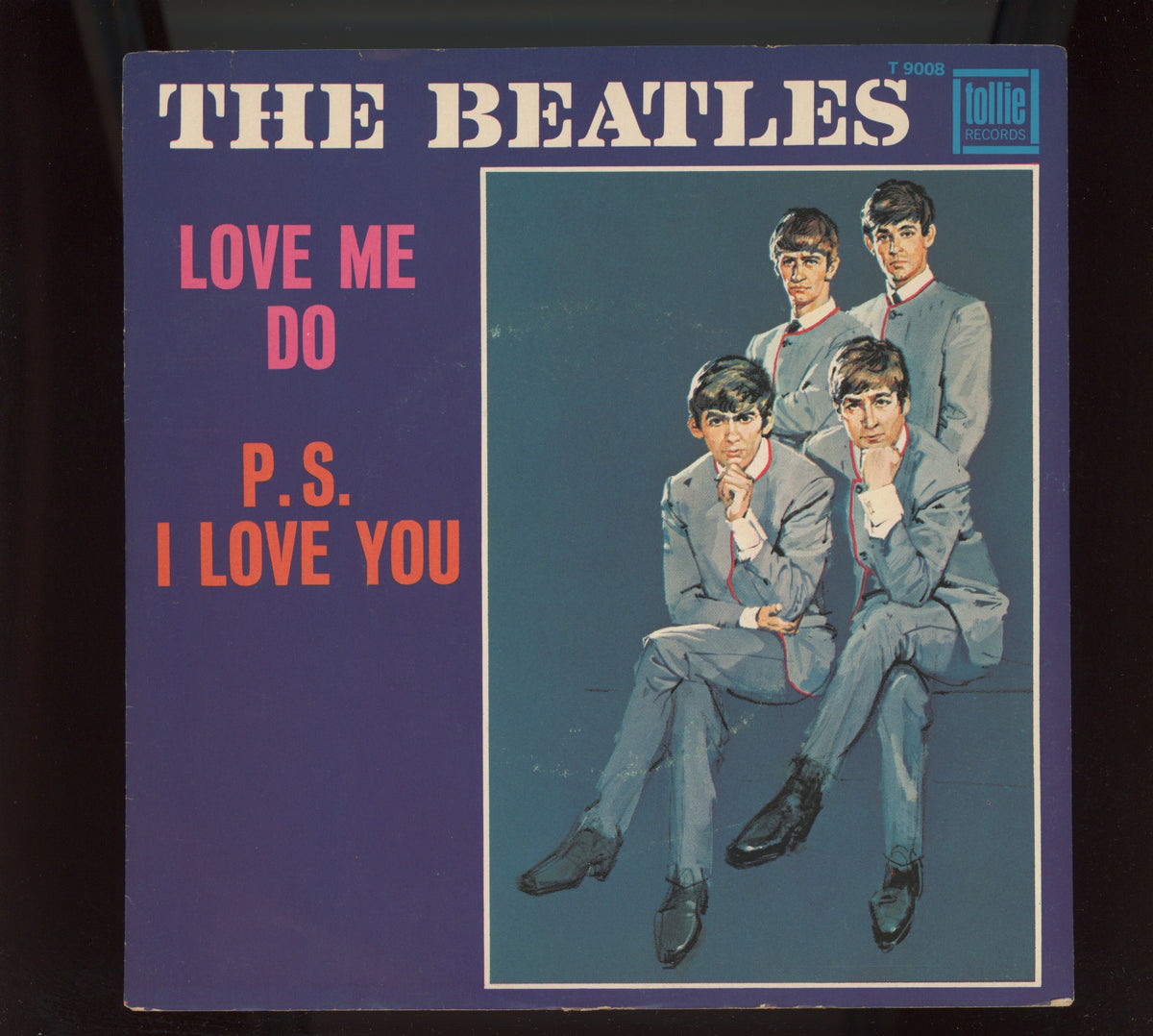 The Beatles - Love Me Do / P.S. I Love You on Tollie Records Rock 45 With Picture Sleeve