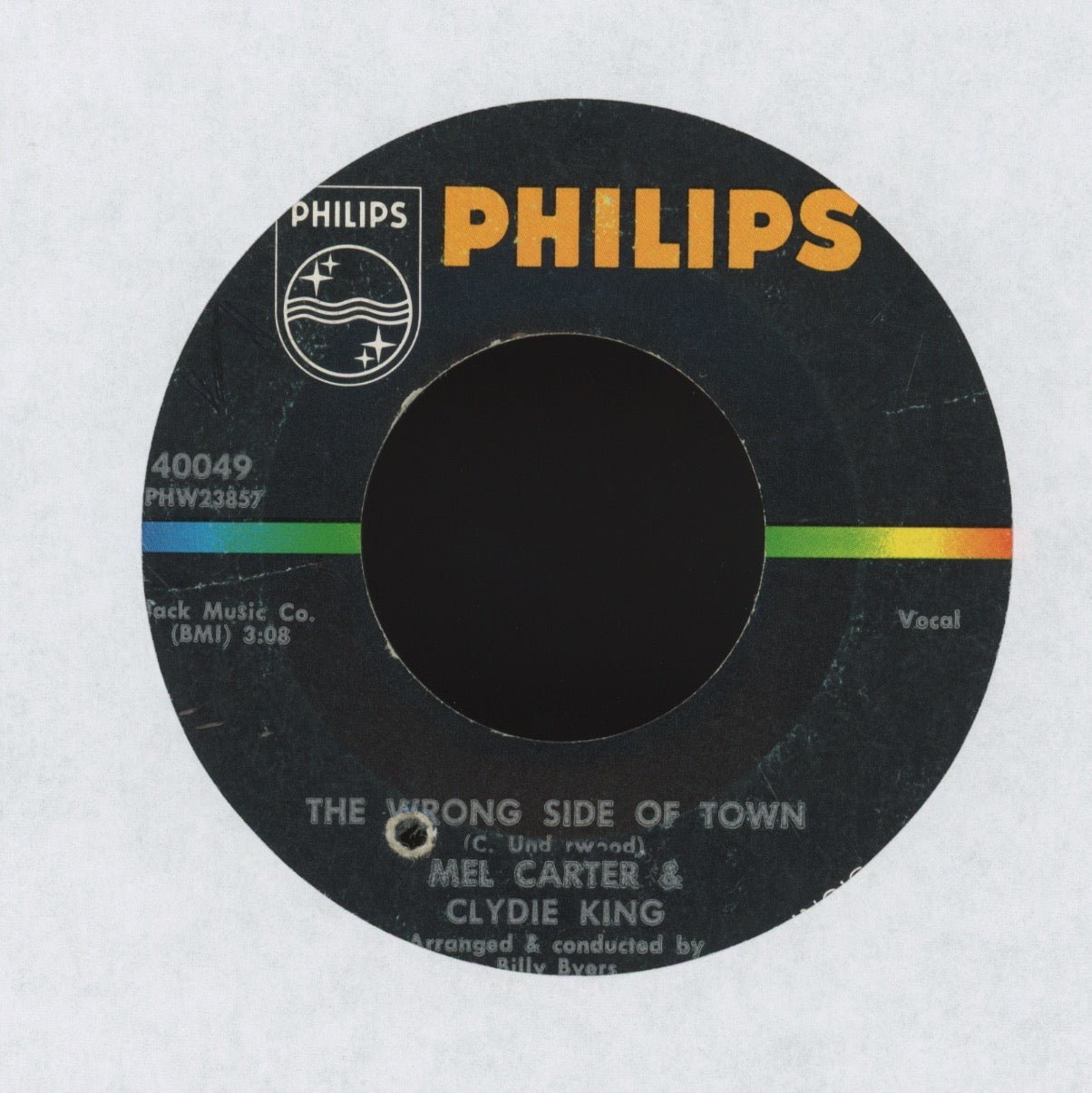 Mel Carter & Clydie King - Who Do You Love on Philips R&B Soul 45