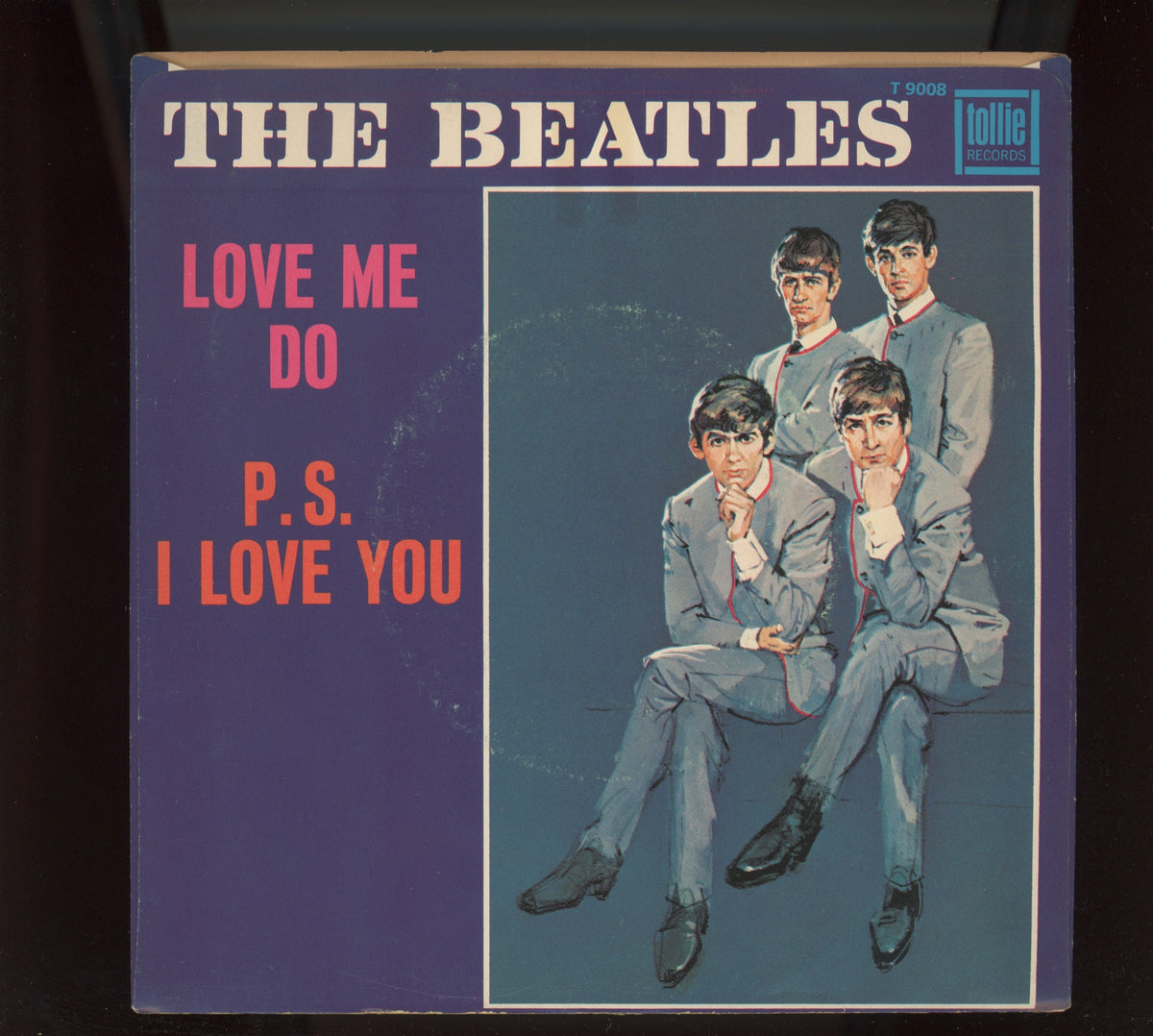 The Beatles - Love Me Do / P.S. I Love You on Tollie Records Rock 45 With Picture Sleeve