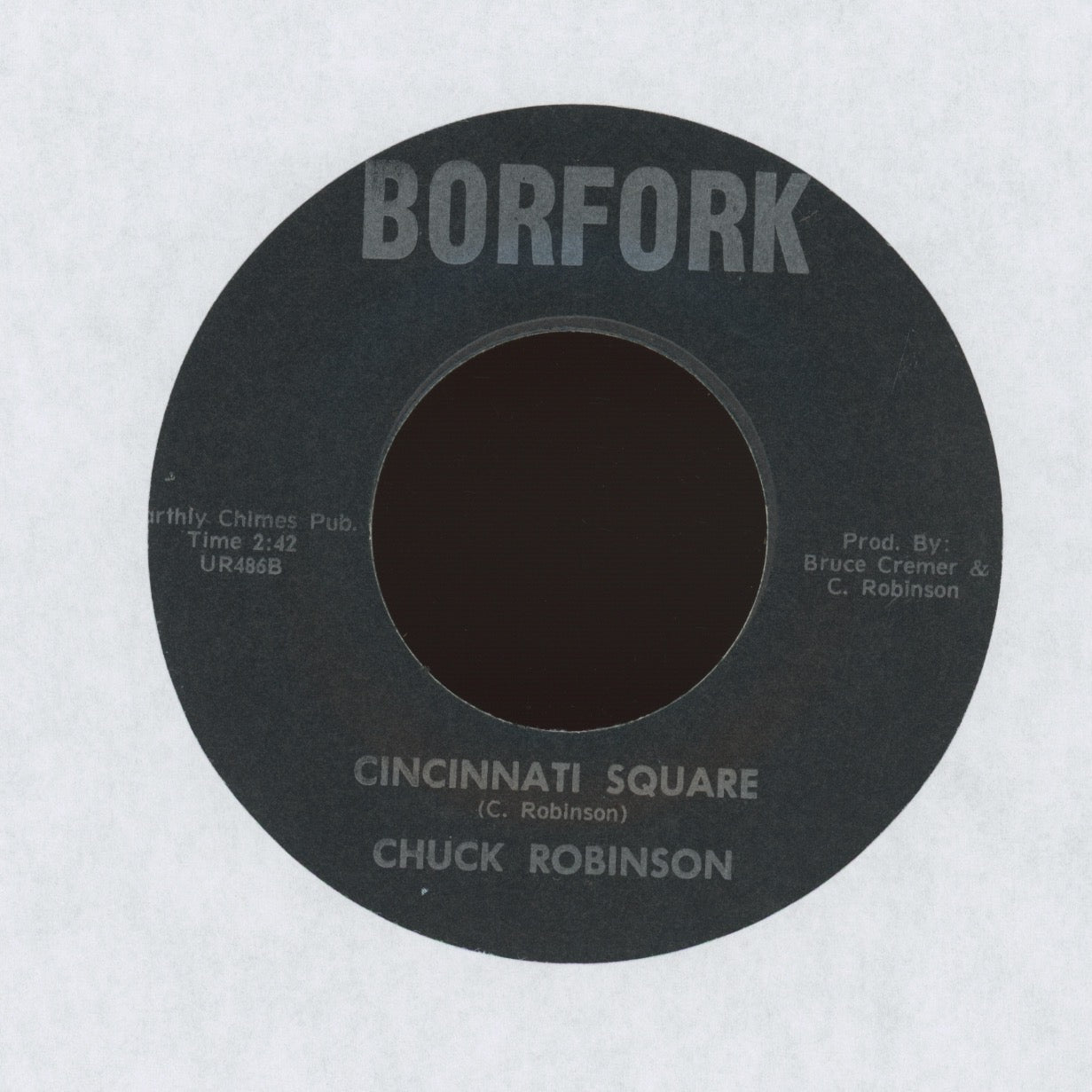 Chuck Robinson - Child Of Earth / Cincinnati Square on Borfork Folk Psych / Funk 45
