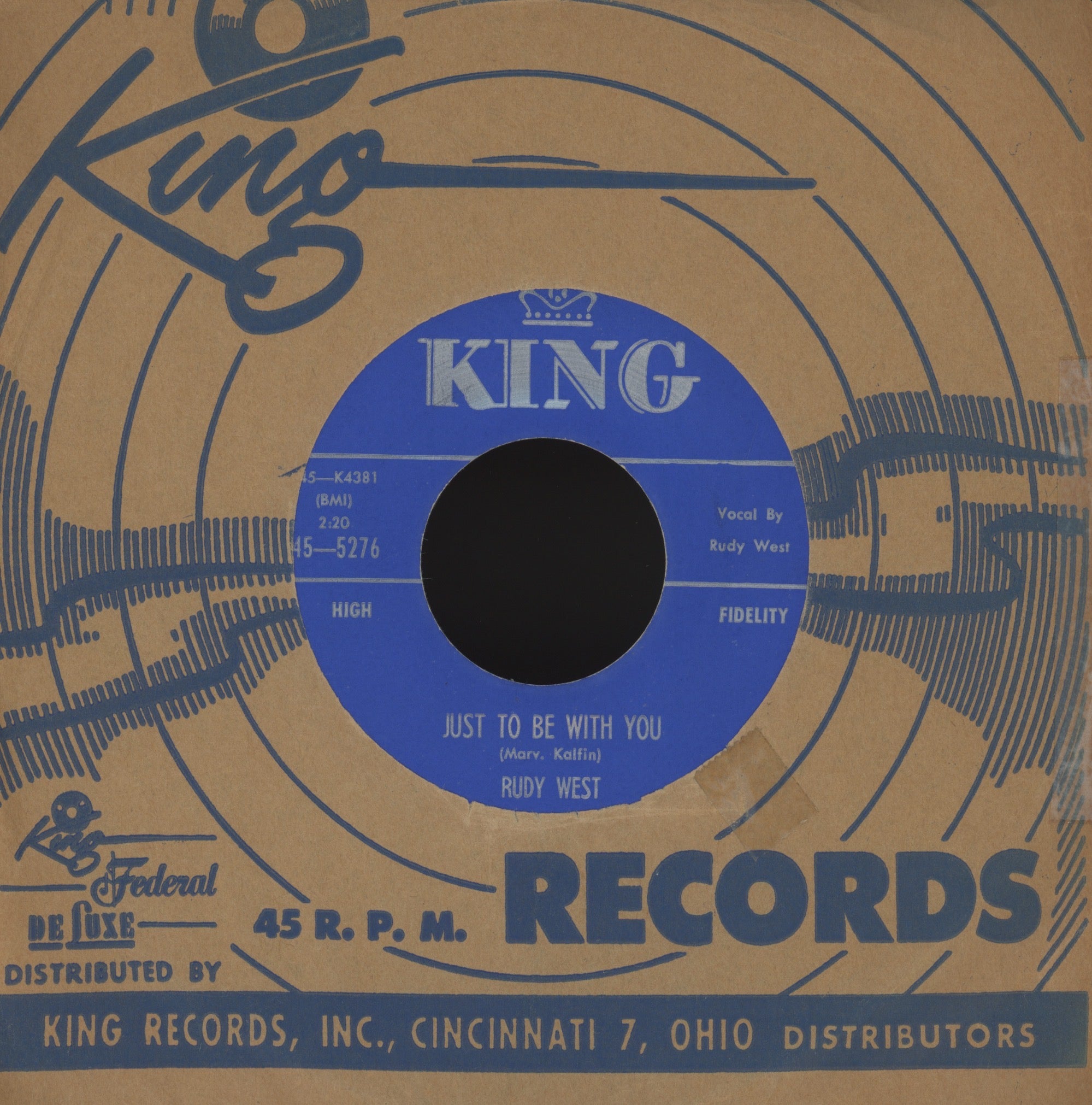 Rudy West - You Were Mine on King R&B Doo Wop 45