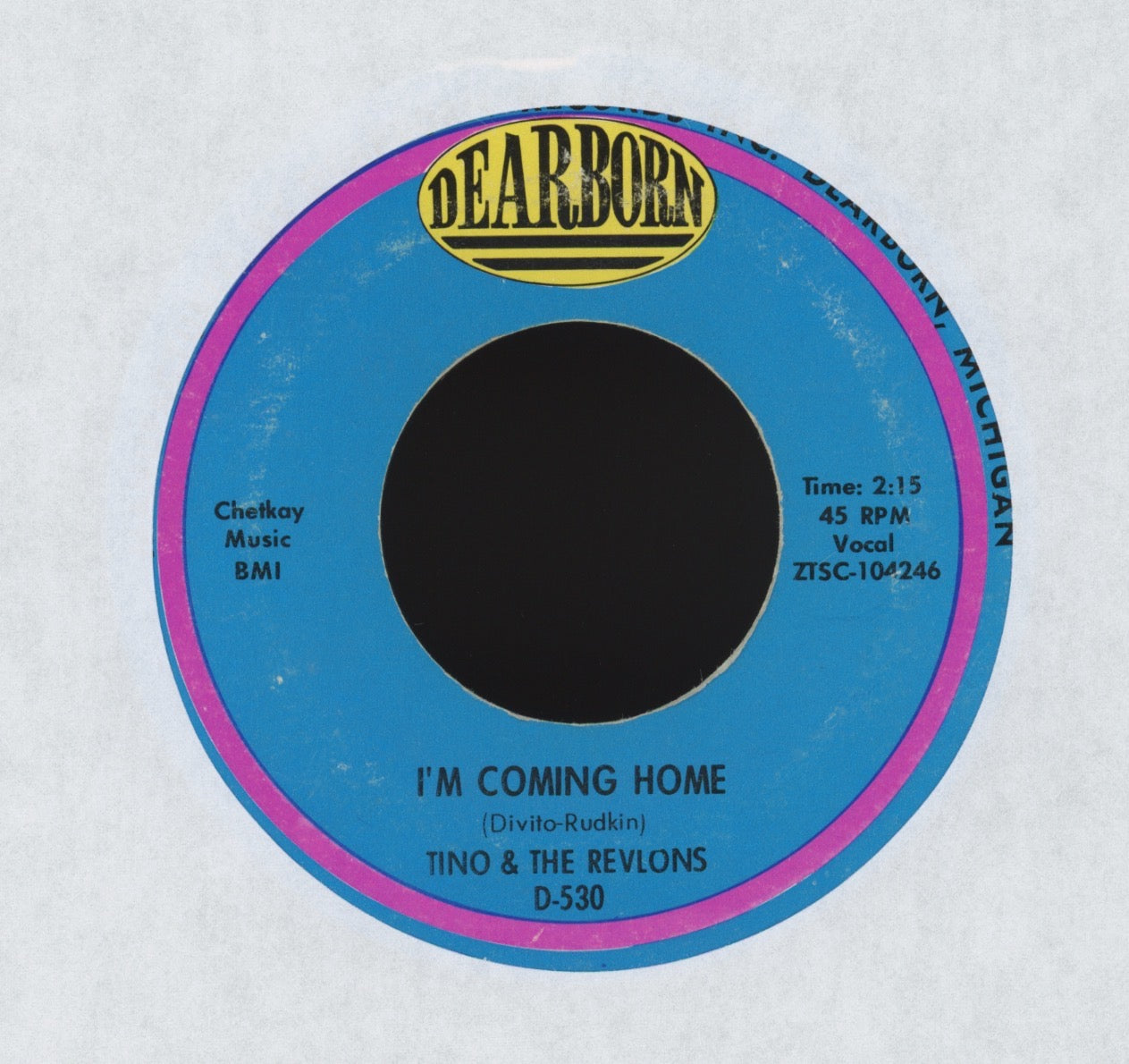 Tino & The Revlons - Lazy Mary Memphis on Dearborn Garage 45