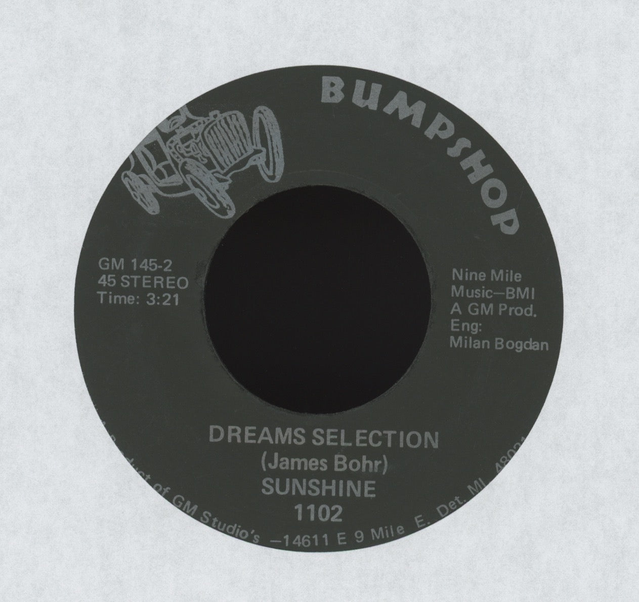 Sunshine - Dreams Selection on Bumpshop Psych Rock 45