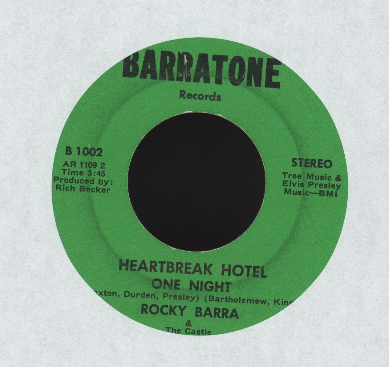 Rocky Barra & The Castle - Keep On Walkin' on Barratone Mod Rock 45