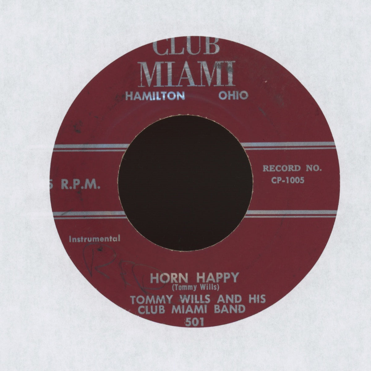 Tommy Wills And His Club Miami Band - Let E'm Roll on Club Miami R&B Jump Blues 45