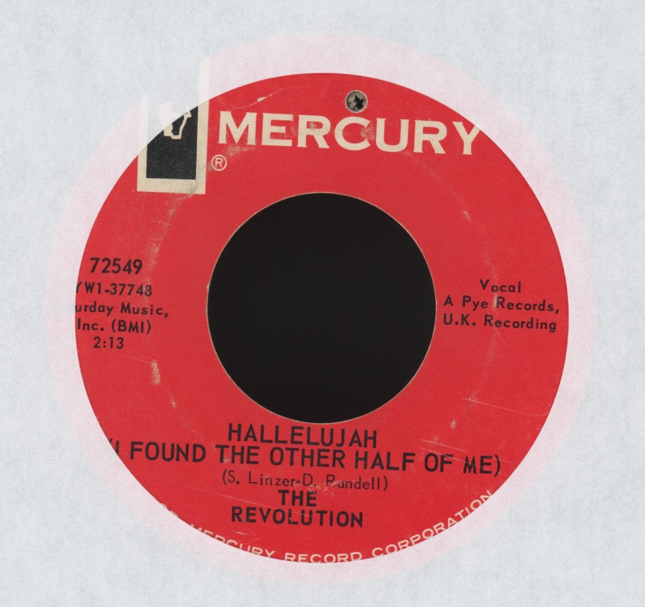 The Revolution - Hallelujah on Mercury Mod Beat 45