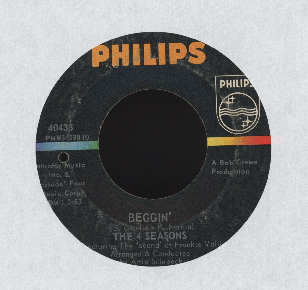 The Four Seasons - Beggin' on Philips Northern Soul 45