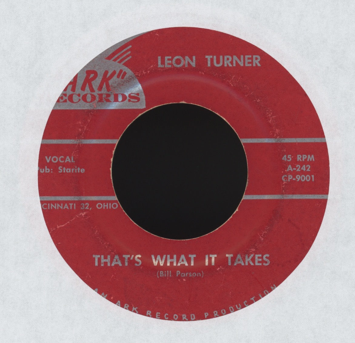 Leon Turner - That's What It Takes on Ark Teen Rockabilly 45