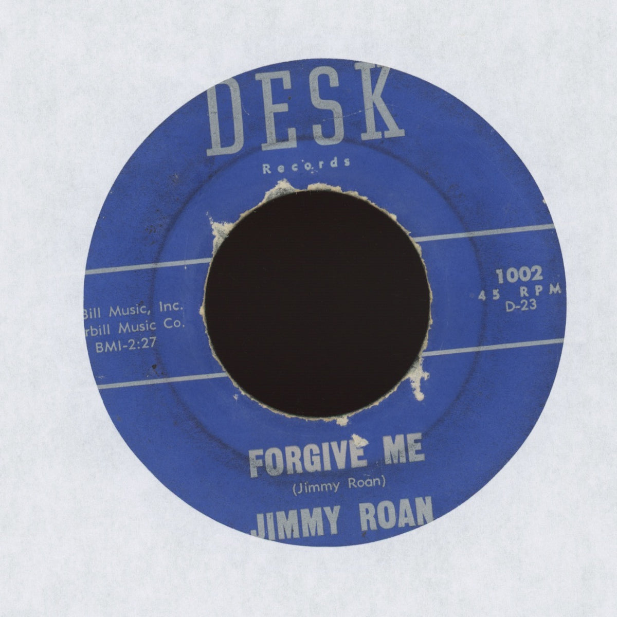 Jimmy Roan - The Sun Will Shine on Desk Records Rockabilly 45