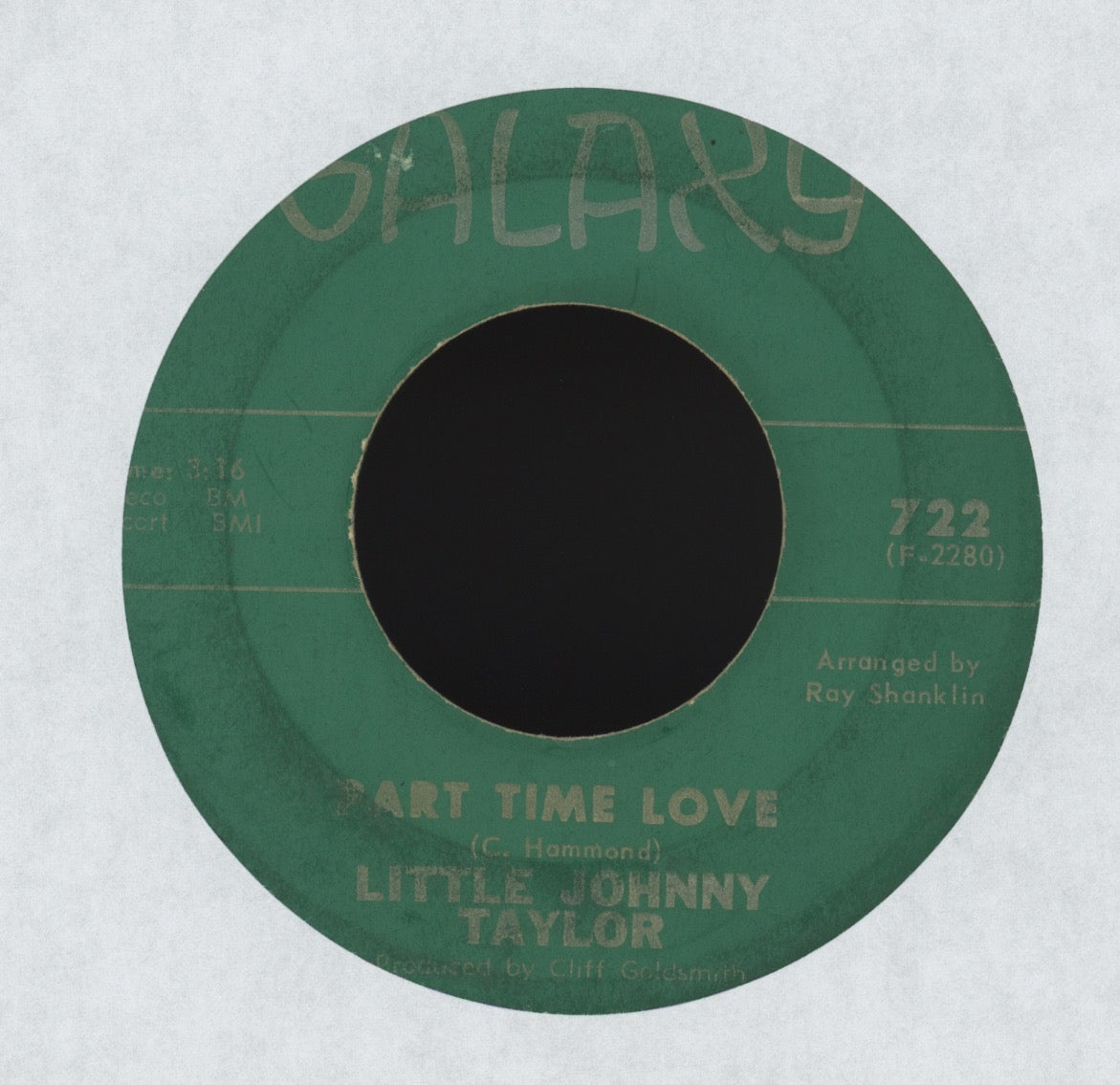 Little Johnny Taylor - Somewhere Down The Line on Galaxy New Breed R&B 45