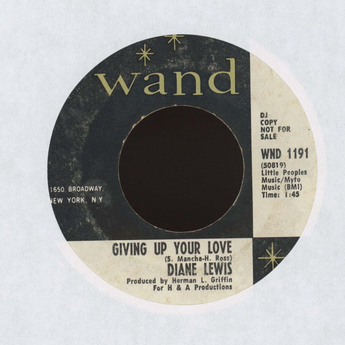 Diane Lewis - Without Your Love on Wand - Promo Northern Soul 45