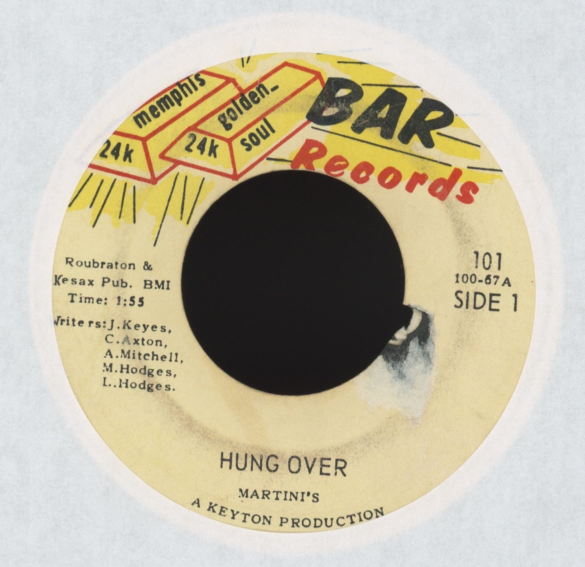 Martini's - Hung Over on Bar Records Mod Funk 45