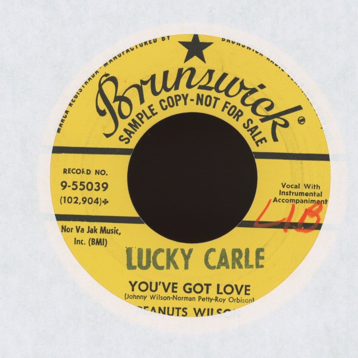 Peanuts Wilson - Cast Iron Arm on Brunswick - Promo Rockabilly 45