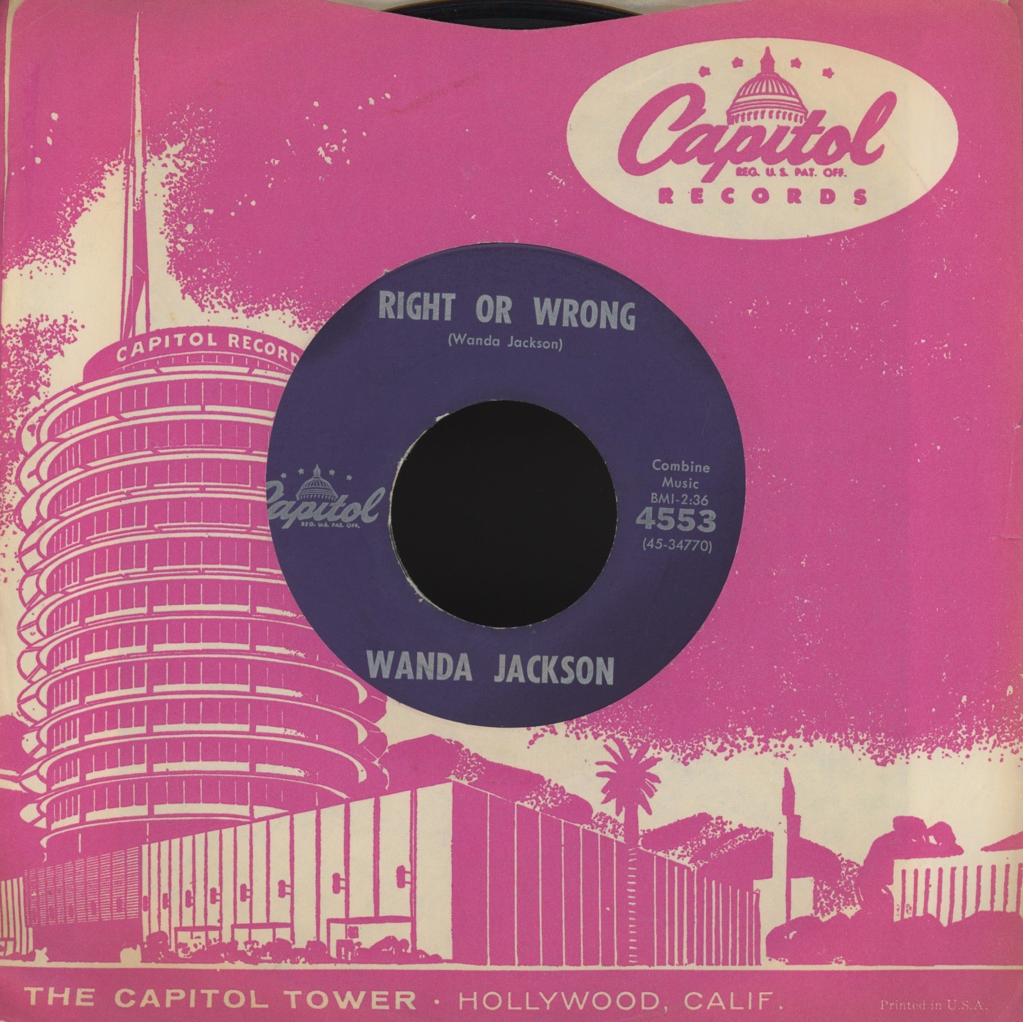 Wanda Jackson - Funnel Of Love on Capitol Rockabilly Popcorn 45