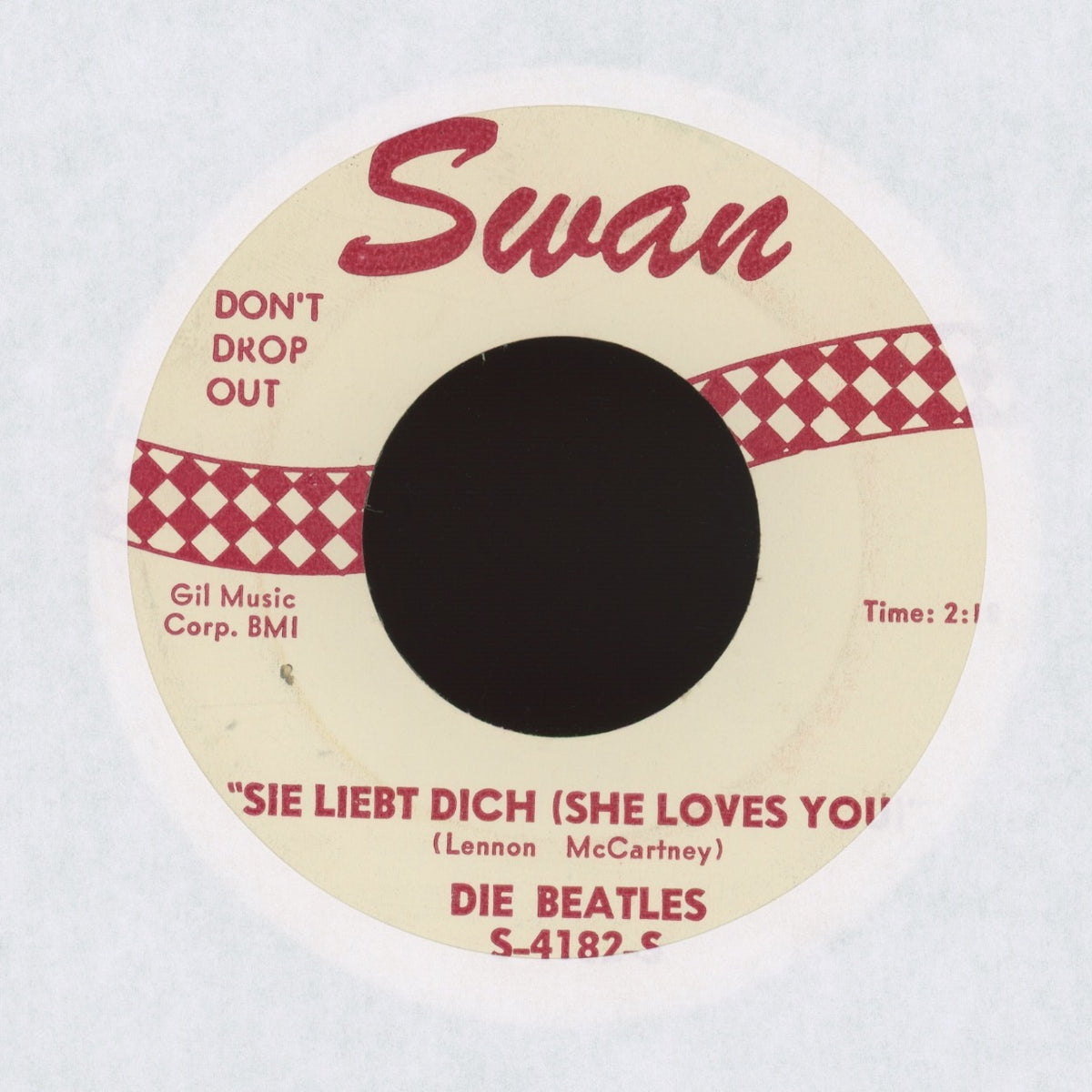 The Beatles - Sie Liebt Dich = She Loves You / I'll Get You on Swan Rock 45