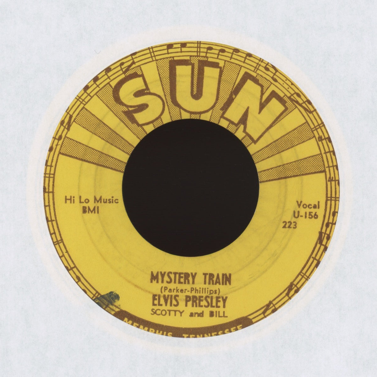 Elvis Presley - Mystery Train on Sun Rockabilly 45