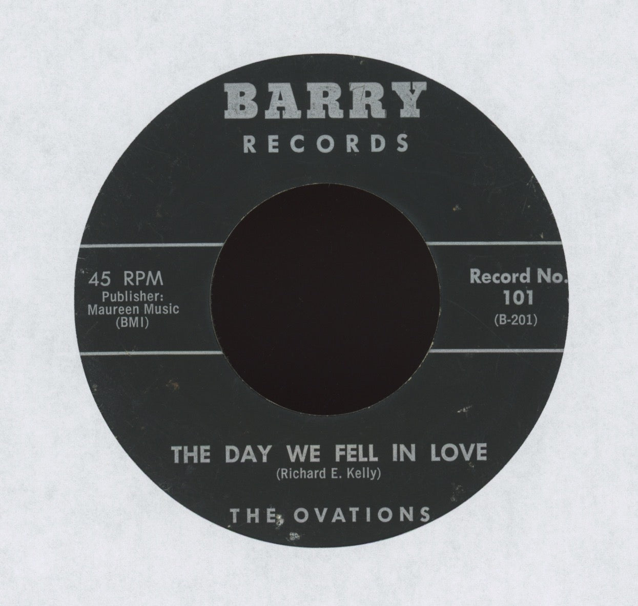 The Ovations - The Day We Fell In Love on Barry R&B Doo Wop 45