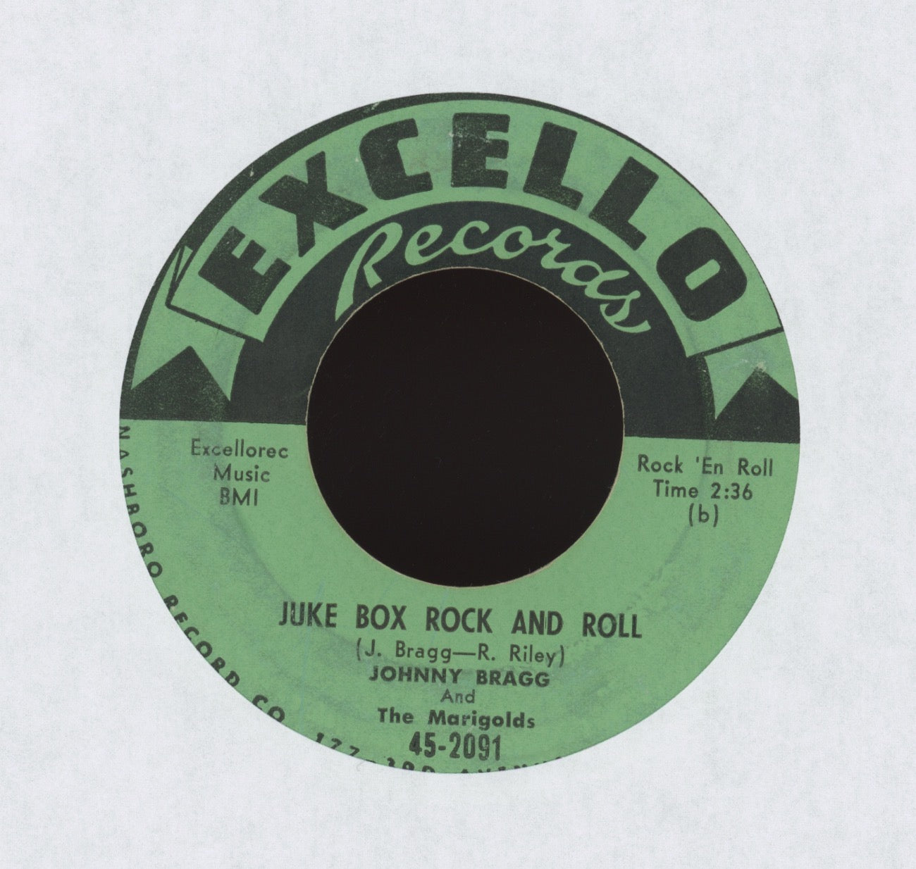 Johnny Bragg & The Marigolds - Juke Box Rock And Roll on Excello R&B Doo Wop45