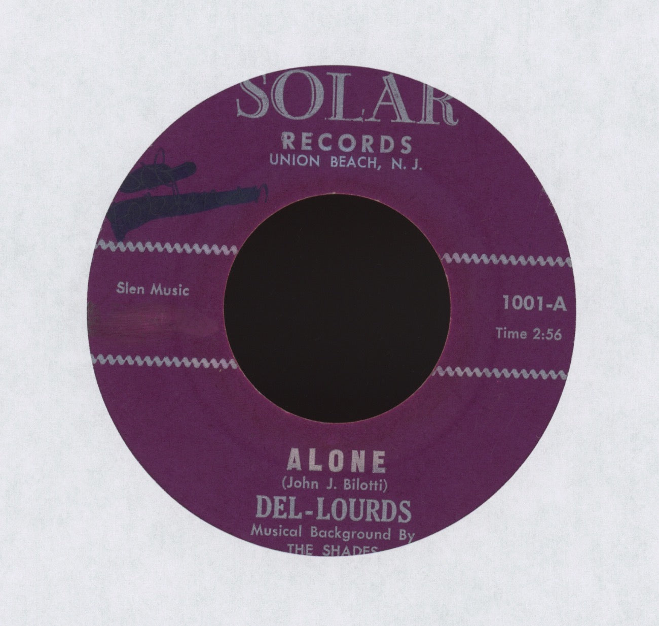 Del-Lourds - Alone / All Alone on Solar R&B Doo Wop 45
