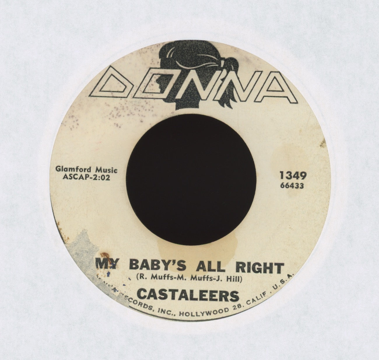 The Castaleers - That's Why I Cry on Donna Promo R&B